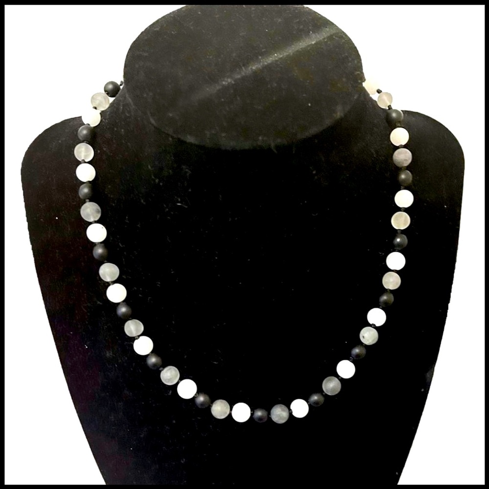 Hand-Knotted “Stones for Stress” Necklace 💎
